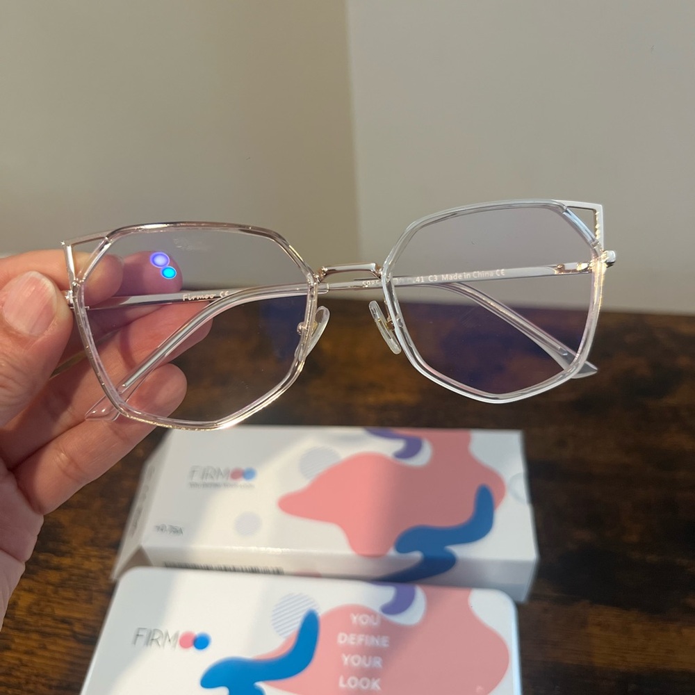 Clear Geometric Glasses